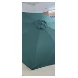 NEW TEMPERA 9FT FORREST GREEN PATIO UMBRELLA w/
