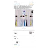 MDEPYCO Clothing Store Simple Wall Mounted Metal