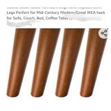 Round Solid Wood Furniture Legs Sofa Replacement