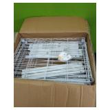 6 layer metal shelf unit (missing some hardware