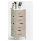 JSungo Dresser Storage Tower with 4 Drawers