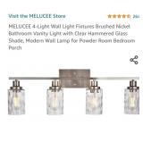 MELUCEE 4-Light Wall Light Fixtures Brushed