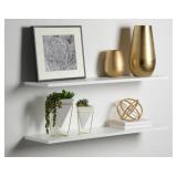 2 pack delta Slim Floating Shelf 10" x 36" x 0.5"