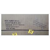 NEW IN BOX TWIN SIZE METAL BEDMEASUREMENTS: 39"