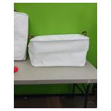 (2) Fabric Storage Baskets 15" x 21"  x11 "