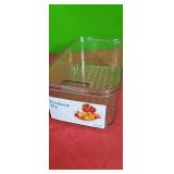 NEW Produce Bin: Stackable, Vented Lid &
