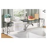 Scroll Over sink expandable shelf