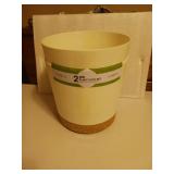 ( 2)  New Plastic Plant Pots ??  9 inches tall