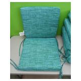 Set of 4 Pillow Perfect Teal cushions  36" x 18"