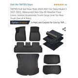TAPTES Full Set Floor Mats 2022 2021 for Tesla
