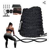 30ft Battle Ropes for Home Gym Workout Equipment,