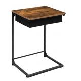HOOBRO C-Shaped End Table and Snack Table,