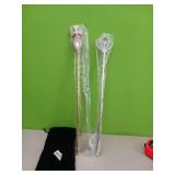 2 Princess wands with black felt carry case 19"