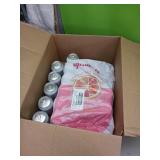 Case of grapefruit sparkling water (case broken