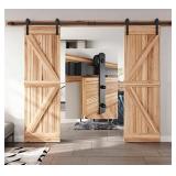 EaseLife 10ft Sliding Barn Door Track Kit,