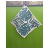 (2) Hodeco Embroidery throw pillow covers..Blue