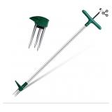 Foot Weeder & Root Puller Tool with 3 Stainless