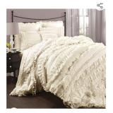 NEW LUSH DECOR 4 PC Ruffled Comforter Set - King
