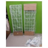 (2)Wall mounted wire shelves. 3