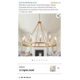 MEIXISUE Large Modern Gold Metal Wagon Wheel