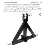 2 inch 3 point hitch receiver adapter for