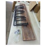 New Large Industrial Pipe Shelf With (3)  5