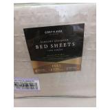 FULL SIZE BED SHEETS SET.  Tan color