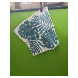 (2)  Hodeco embroidery throw pillow  covers 17.5"