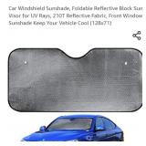 Car Windshield Sunshade, Foldable Reflective