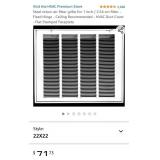 Steel return air filter grille for 1 inch / 2.54
