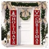 2 Rolls Christmas Buffalo Ribbon Wired Christmas