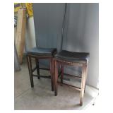 2 New Barstools 30" Tall x18"W NailHead Design