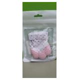 NEW Pink Chewable Baby Teething Mitten pkg
