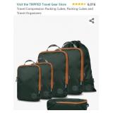 Tripped Travel Compression Packing Cubes, Packing