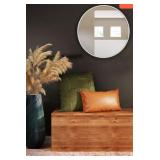 20x20 White Aluminum Metal Round Framed