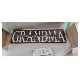 Wooden Sign - Grandma - We Love You