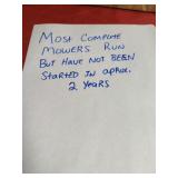 Most Complete Garden Tractors Have not Been Ran