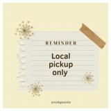 Local Pickup Only For this Auction