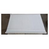 White Chunky Blinds * has shipping damage *no
