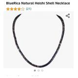 BlueRica Natural Heishi Shell Necklace