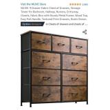 WLIVE. 9 Drawer Fabric Chest of Drawers, Storage