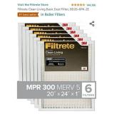 20x24x1 6pack Filtrete Clean Living Basic Dust