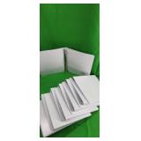 12 White 3 Ring Binder Pocket Folders