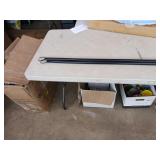 Pair of string light poles. 9 foot tall