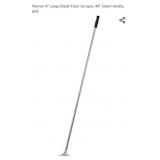 Warner 4" Large Blade Floor Scraper, 48" Steel