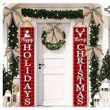 2 Rolls Christmas Buffalo Ribbon Wired Christmas