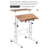 Hadulcet Adjustable Standing Desk, Mobile