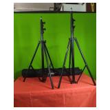 2 New Emart Lighting Tripod Stands. Adjustable