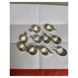 10   Brass Curtain Rings, round ring curtain