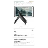Deco TV Frames Alloy Scoop - Anodized Black Bezel
